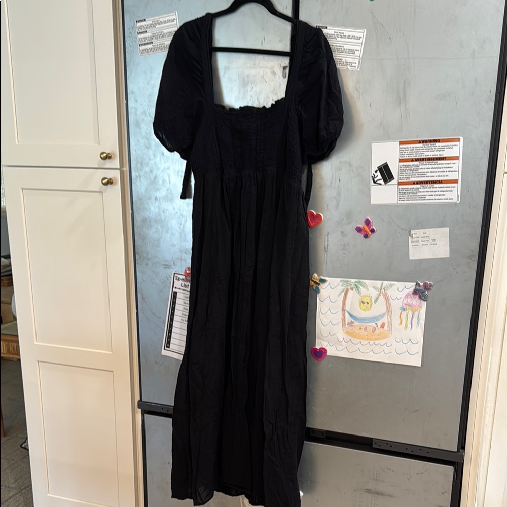 ASOS Black Square Neck Sundress size 14